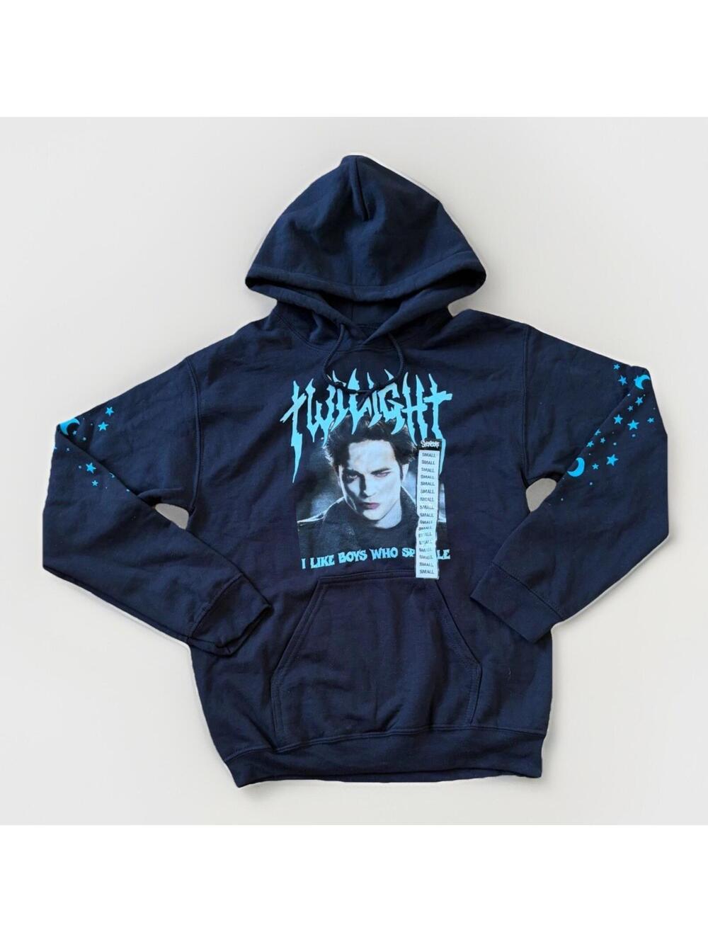 OFFICIAL Twilight Edward Cullen Graphic Hoodie “I Like Boys Who Sparkle” S